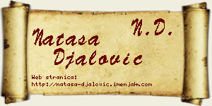Nataša Đalović vizit kartica